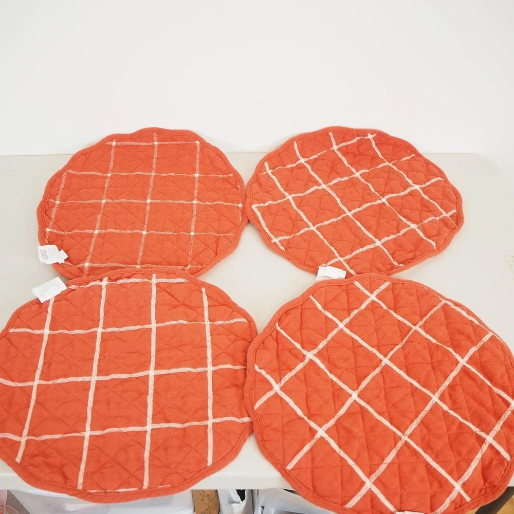 Disney Celebrate Together Fall Quilted Placemats Set‎ of 4 Hidden Mickey Autumn